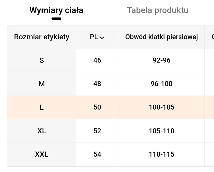 Koszulka myśliwska z długim rękawem. L Nowa.