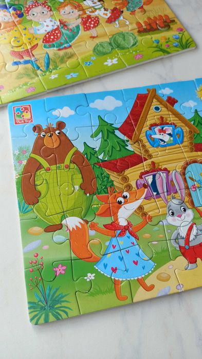 М'які пазли Vladi Toys Ріпка та Рукавичка по 24 елементи