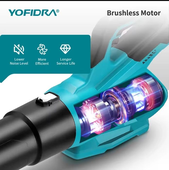 Soprador de Folhas c/ 2 Baterias 9Ah