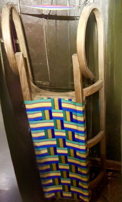 Большие деревянные сани