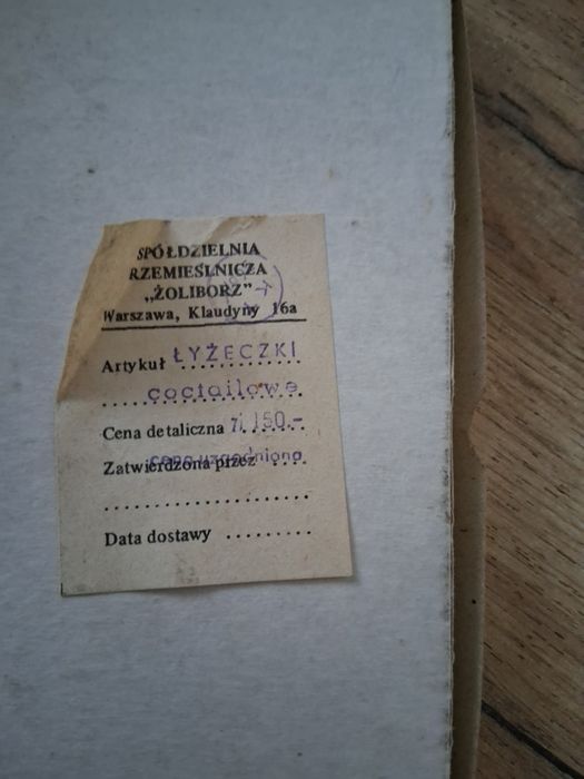 Łyżeczki koktajlowe nierdzewne PRL