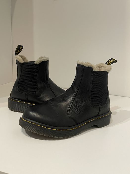 Dr. Martens 2976 Leonore z skóry ocieplane botki sztyblety rozmiar 38
