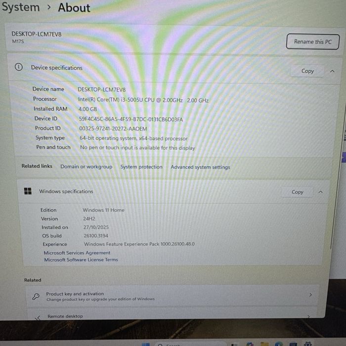 Новий ноутбук 17.3 дюйми M17S Intel Core i3 4/128