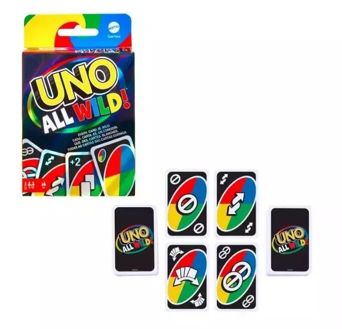 Mattel. Hhl33 Uno All - Wild Dzikie Karty. Nowy Produkt