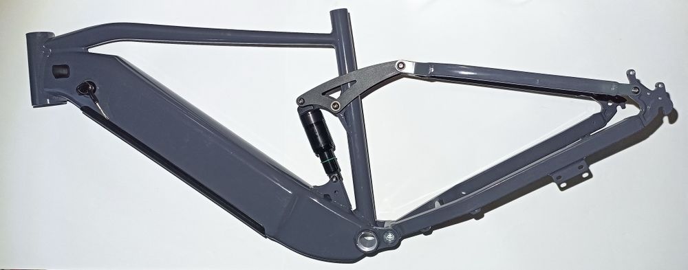 Кастомная алюминий рама для электровелосипеда двухподвес фэтбайк 26х4