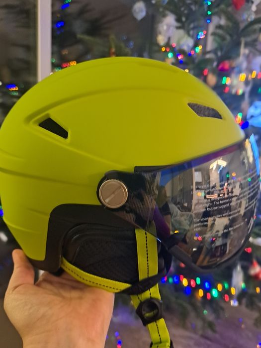 Nowy kask narciarski CMP z goglami przełbicą r. M 54-56