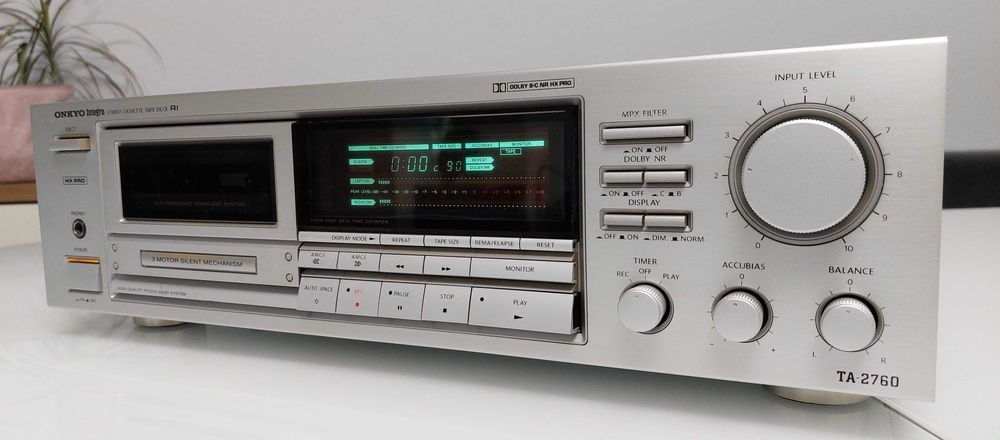 Кассетная дека Onkyo TA-2760 (Прямой тракт, Дуалкапстан 1990-91)