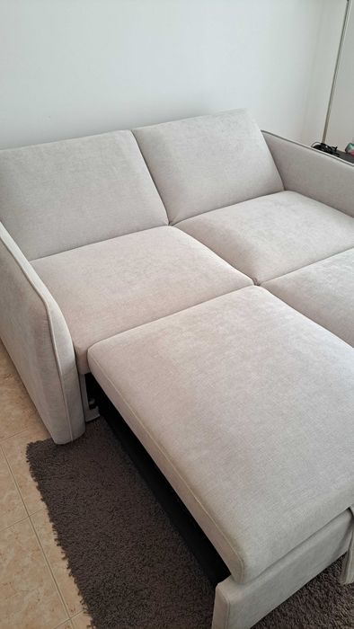 Sofá Cama Novo Cinza Claro