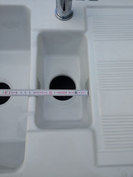 Zlew ceramiczny 1.5 komorowy z ociekaczem