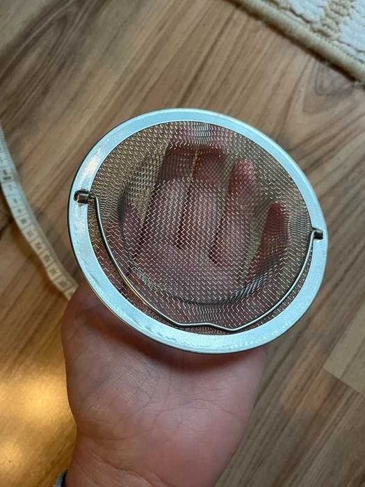 Sitko metalowe do zlewu z uchwytem