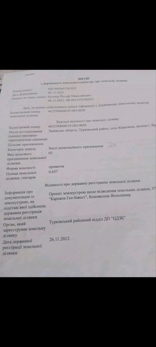 Продаж земельної ділянки біля Таору