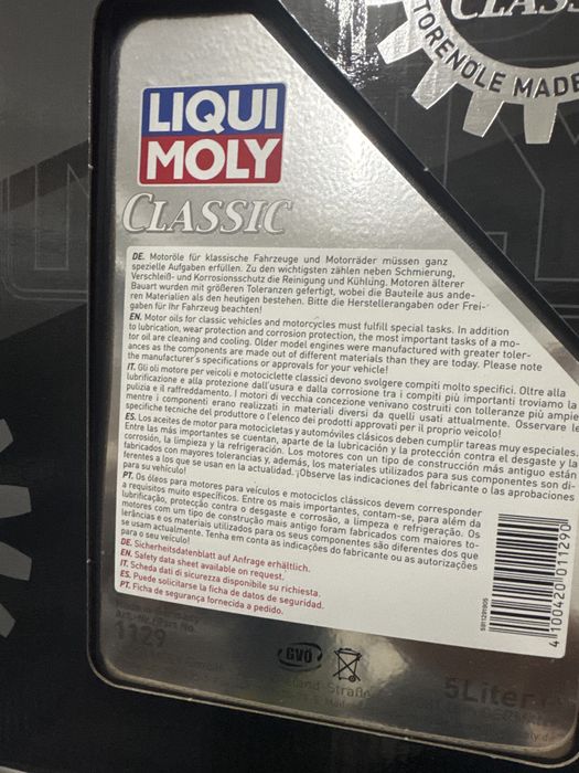 LIQUI MOLY CLASSIC SAE 20W-50 HD - 5L - Art.1129