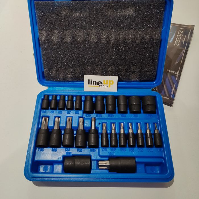 Chaves de Caixa + Bits Torx Impacto - 1/4"+3/8"+1/2” (Com Iva) PROMO