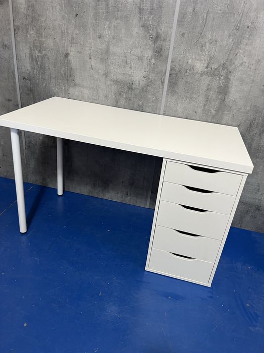 Biurko białe ikea alex 120/60 + dostawa z wniesieniem w cenie warszawa