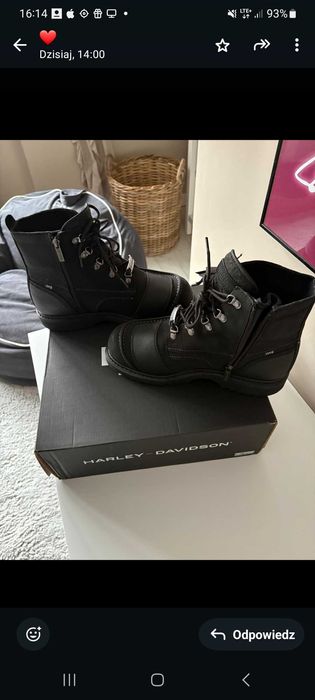 Buty Harley Davidson Hagerman warm rozm 43 28 cm