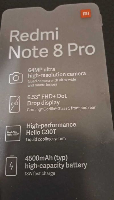 XIAOMI Redmi Note 8 Pro 6.53'' - 6 GB - 64 GB - Branco