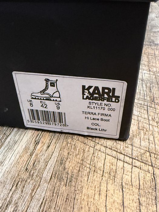 Шкіряні черевики Karl Lagerfeld розмір 42