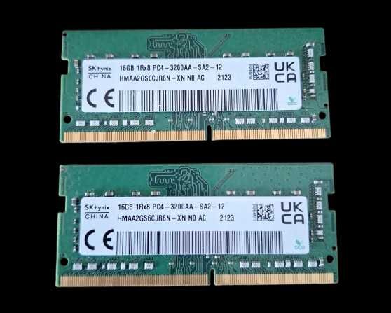 Pamięć DDR4 do laptopa każda po 16GB mam parami po 32GB