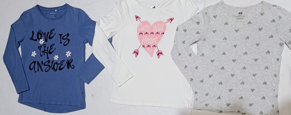 Реглан H&M, C&A,  лонгслів  134-140 см.