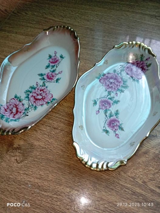 Блюда з позолотою 35х21