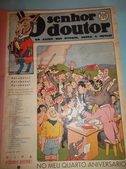 O SENHOR DOUTOR - Nº 1 a 260, primeiros cinco anos completos.