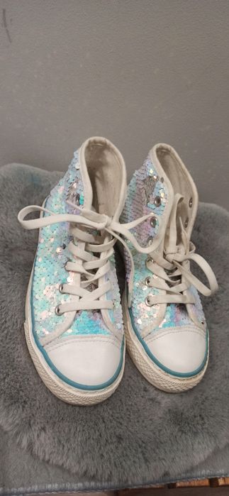 Trampki dziewczęce cekiny 33 Nelli Blu idealne