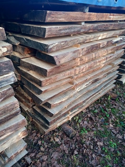 Foszty, deski, brusy dąb sezonowany tarcica dębowa