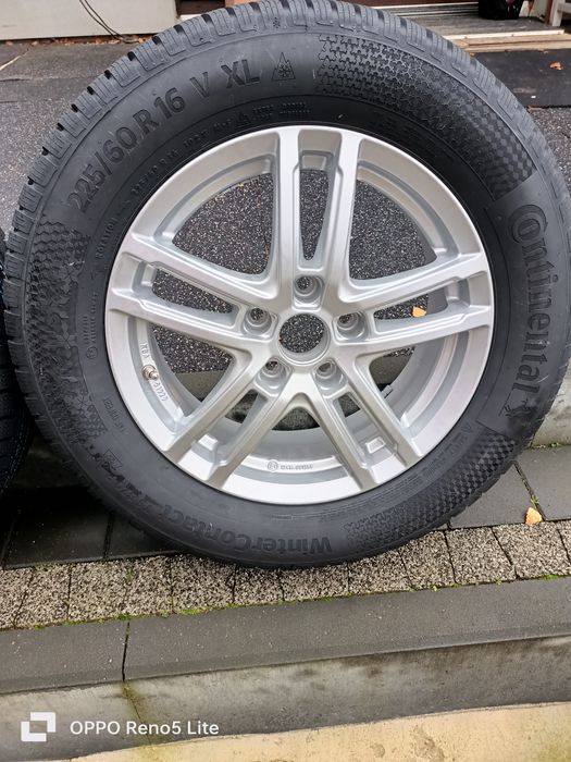 NOWE alufelgi vw seat 6jx16 ET43 5x112 z oponami zimowymi 225\60r16