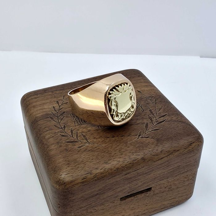 Sygnet herbowy ze złota pr 583 14k,rozmiar 25 , 11.35g
