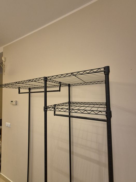 Regał metalowy do garderoby, szafa