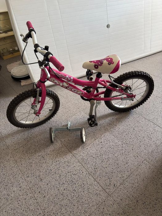 Bicicleta de menina cor de rosa 16 inch