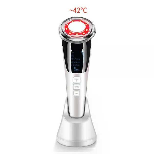 Мікрострумовий RF Lifting масажер для обличчя Skin Lifting 7.0 White