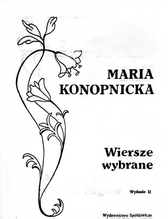 Książka "Wiersze wybrane" Maria Konopnicka