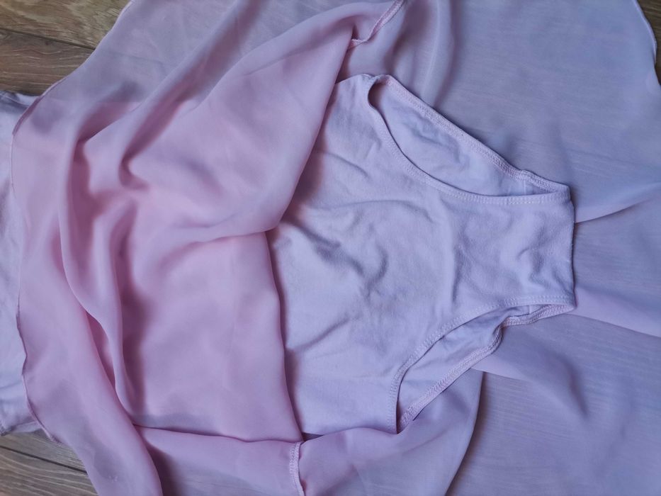 Różowe body baletowe z tiulową spódniczką Arabesque gimnastyka