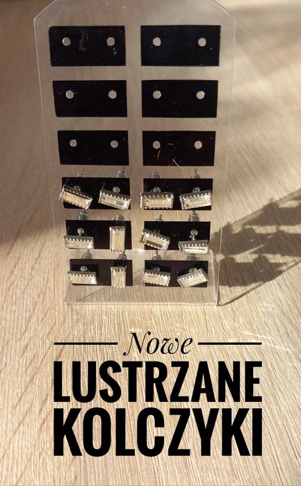 Nowe lustrzane kolczyki