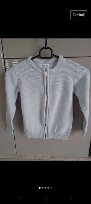 Sweter na suwak roz 128