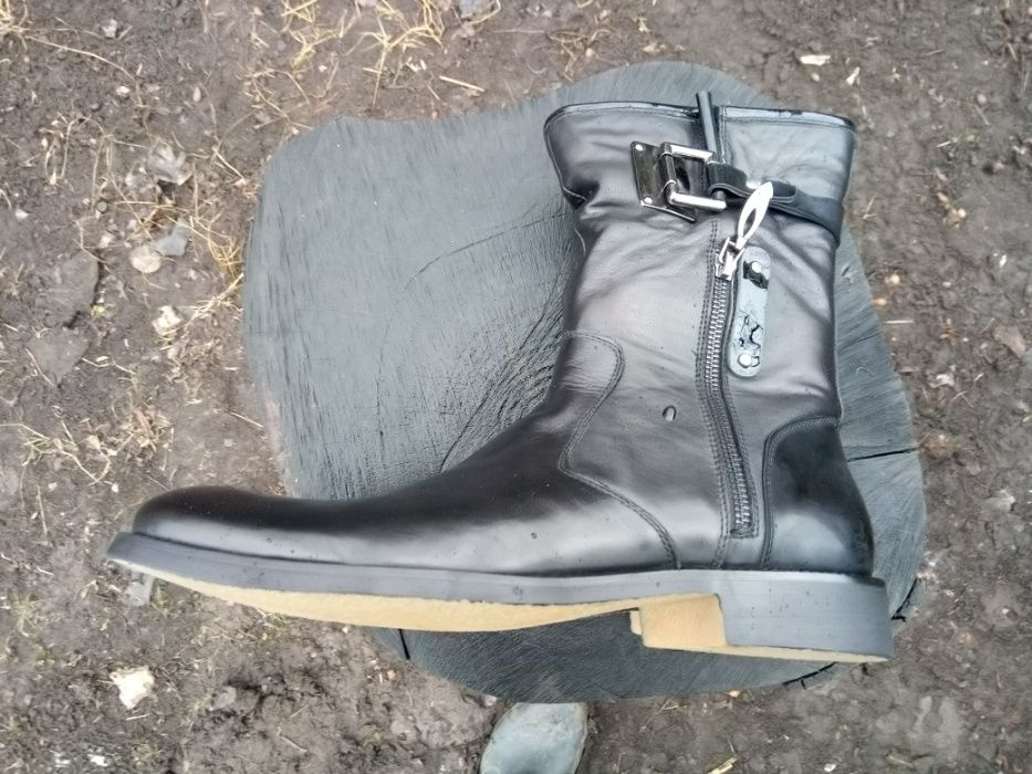 Полу сапоги мужские(кожа натуральная)
