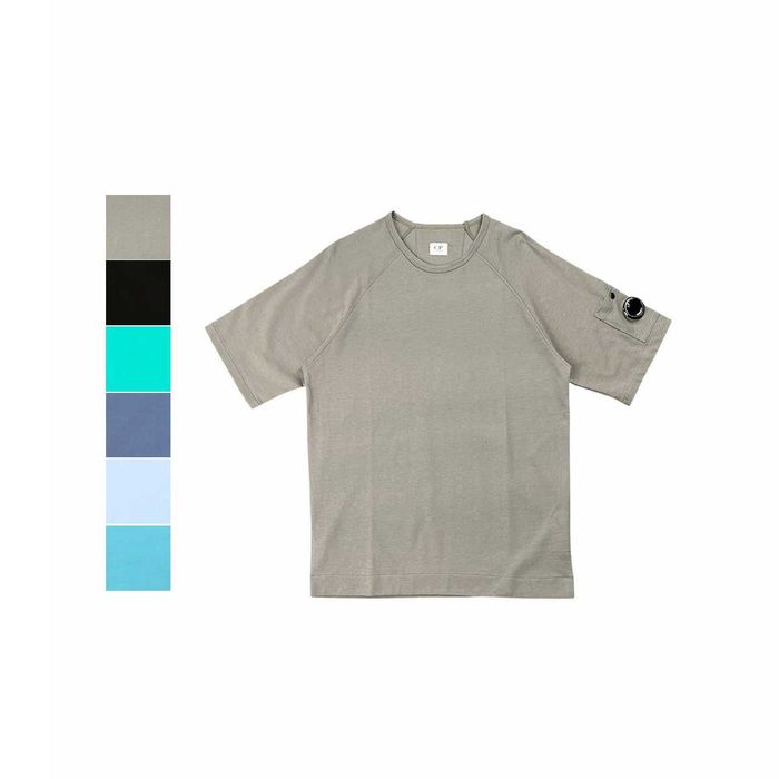 Футболка C.P. COMPANY Arm Lens Raglan T-Shirt Olive \ Black \ Cyan \ Navy \ Light Blue \ Lake Blue
