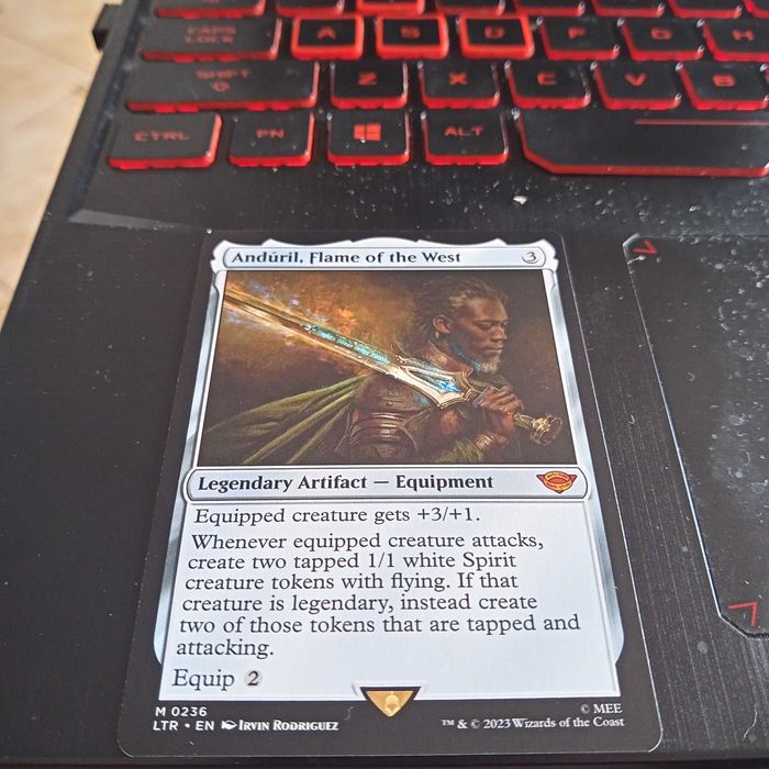 Karta Magic: The Gathering Andúril, Flame of the West