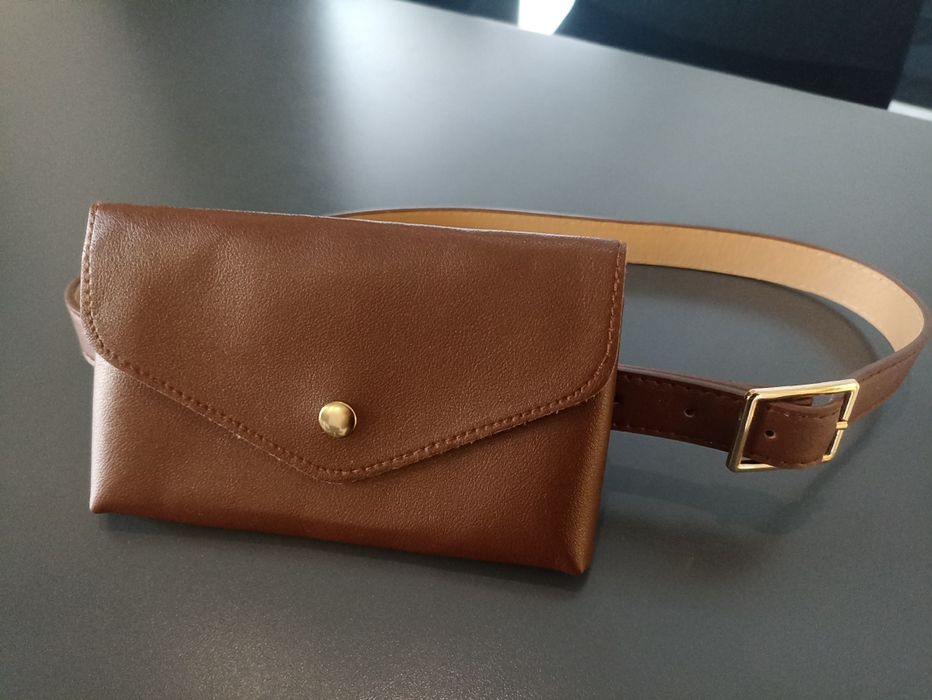 Nerka na pasku brązowa nowa