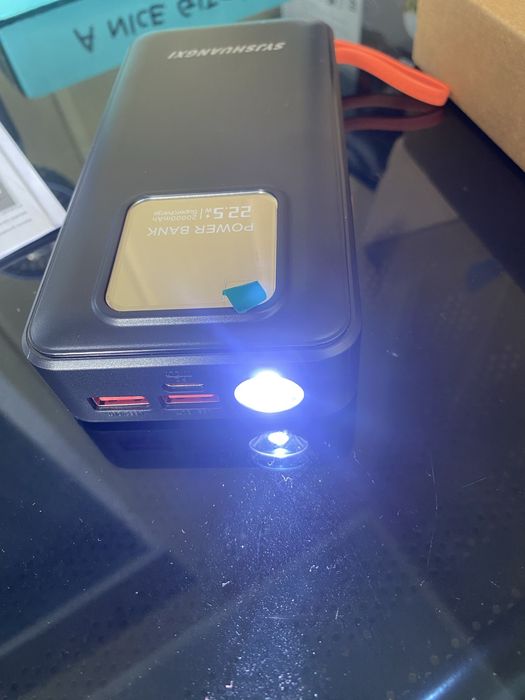 Павербанк 20000 мАг 22.5W швидка зарядка + ліхтарик