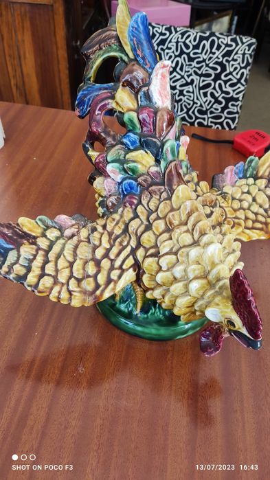 Galo em loiça Caldas