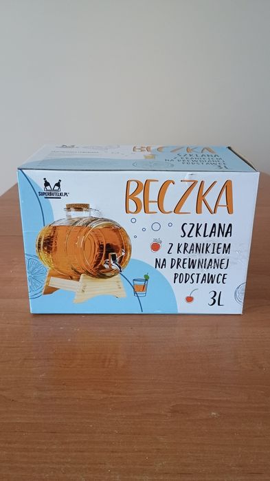 Szklana beczka 3l