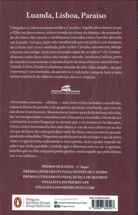 DJAIMILIA PEREIRA DE ALMEIDA «Luanda, Lisboa, Paraíso» Será a amizade capaz de nos salvar?