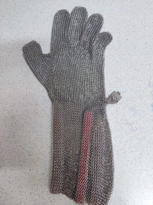 Luva malha de aço