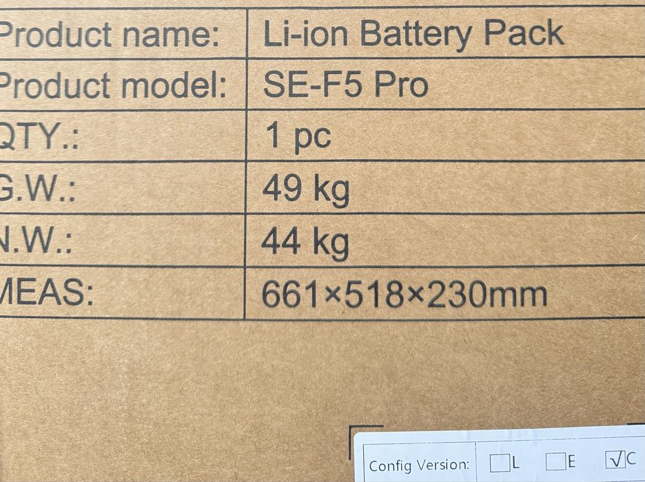 Акумулятона батарея Deye SE-F5 Pro C