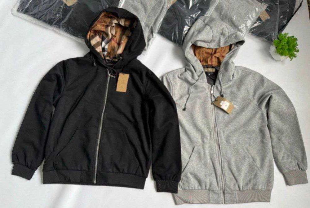 Кофта Burberry Zip Hoodie Grey,Black / casual зіпка барберрі