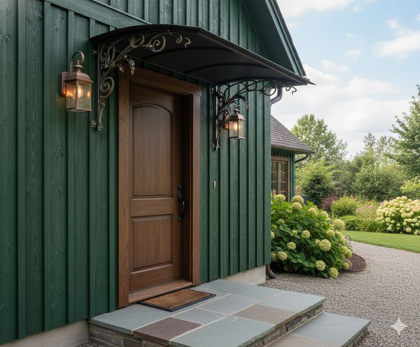 Кованые козырьки