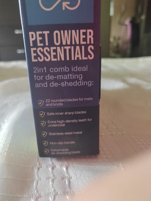 PET PRO 2in1: Kołtuny + Linienie | NEW | Szczotka dla psa/kota