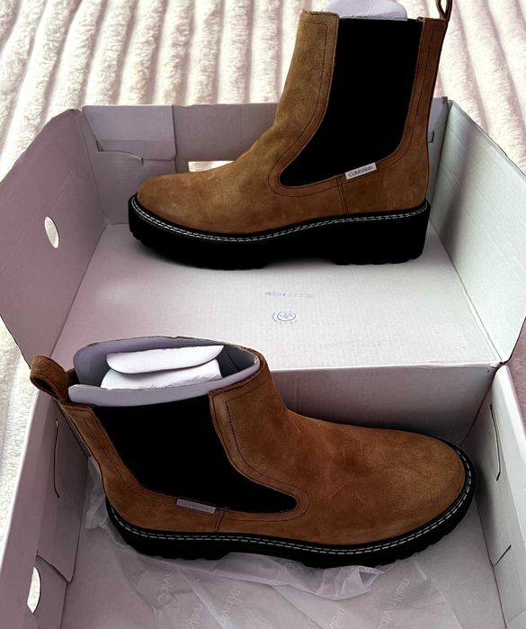 Жіночі шкіряні ботинки челсі Calvin Klein ОРИГІНАЛ